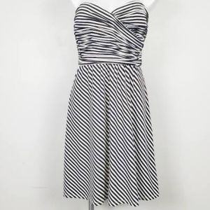 BCBGMAXAZRIA Striped Strapless Dress Size XS